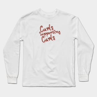 Curls Supporting Curls v9 Long Sleeve T-Shirt